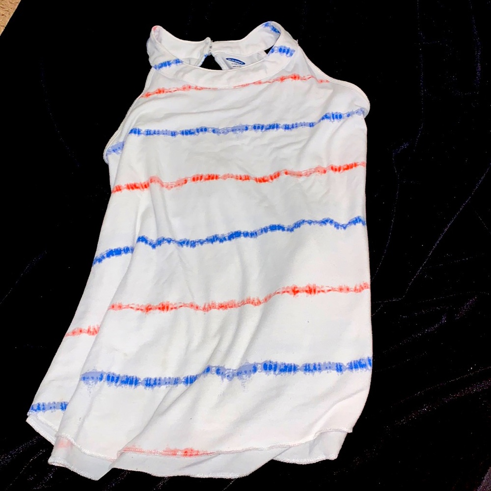 Old navy red white and blue kids tank